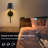 Battery Operated Wall Sconce With Remote Control - 3 Color Temperature, Dimmable, Timer Setting-809395796-809395803-1060990119