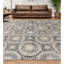 Hand-Knotted High-Quality Black and Ivory Area Rug