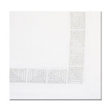 Modern Linen Napkin With Fun Art Border