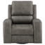 Fauteuil inclinable électrique pivotant triple Joe, similicuir gris