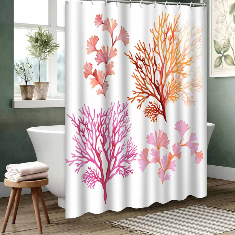 Rideau de douche bleu imperméable, rideaux de douche pour la salle de bain avec 12 crochets, 72" L x 78" W