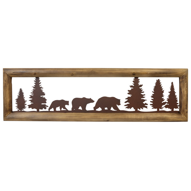 Décoration murale à suspendre en bois