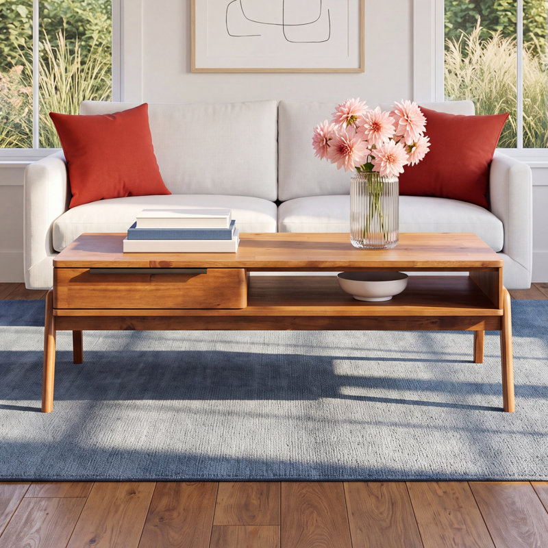 Lito Solid Wood Single Coffee Table