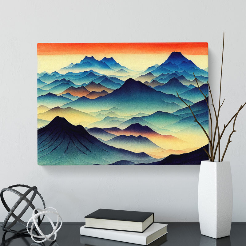 Japanese Mountains Vol.2 - Wrapped Canvas, 40cm H x 60cm W x 3cm D