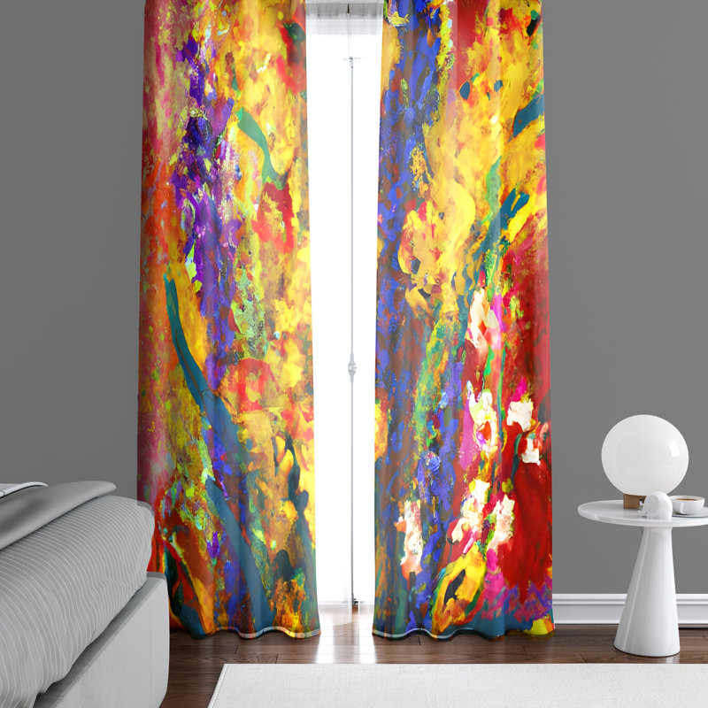 Rideau en polyester Amanveer, L 20 po x L 61 po