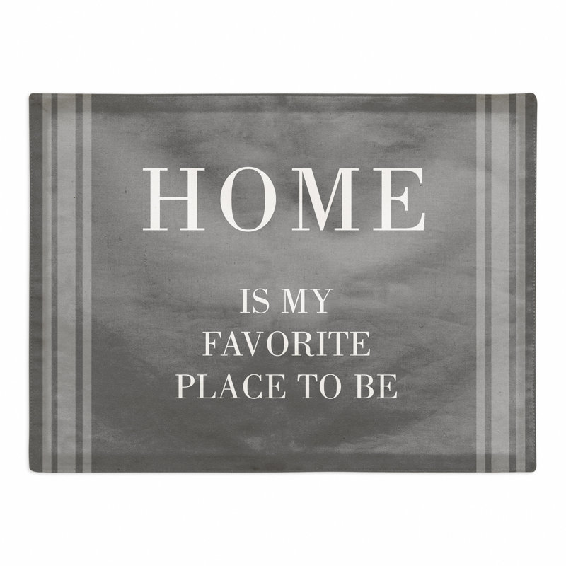Cotton No Pattern Rectangle Placemat