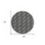 Tapis rond noir 8 po