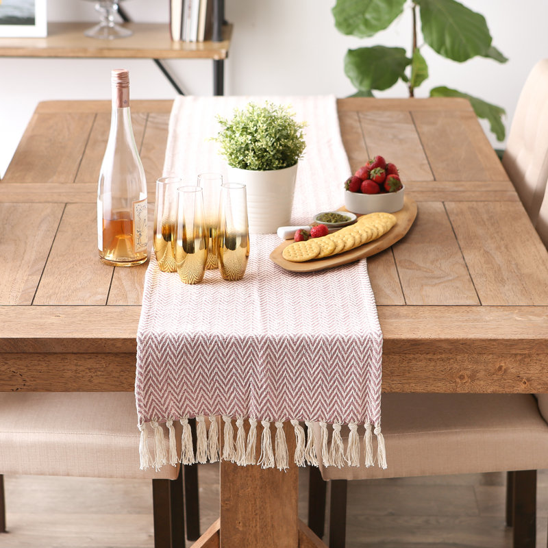 Chemin de table Desta, Sarcelle, L 108 po x l 15 po
