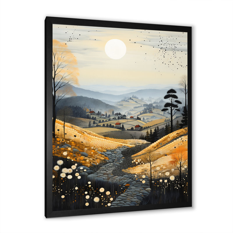 Patchwork de la brume matinale Tjust, Cadre photo noir, H 20 po x l 12 po x P 1 po