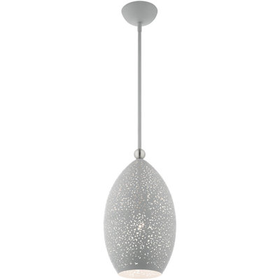 Luminaire suspendu simple en forme d'urne à 1 lumière