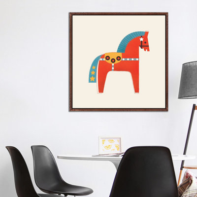 Christmas Horse 1 Piece Wall Art on Canvas