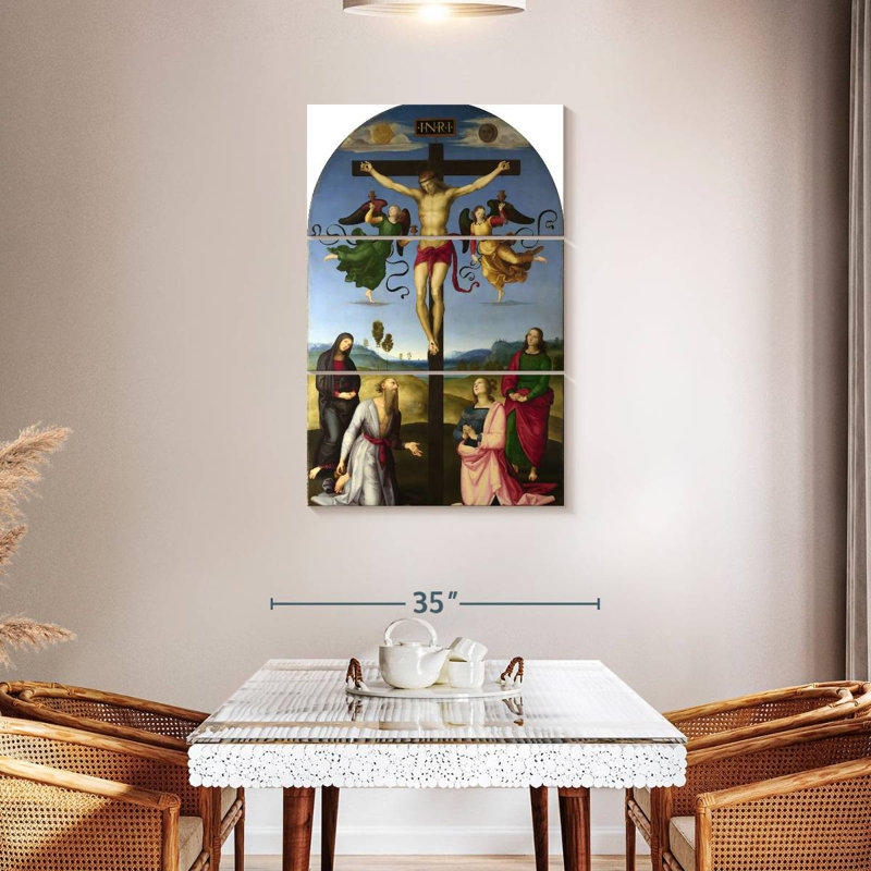 Leisha, la crucifixion mondiale, H 45 po x l 28 po