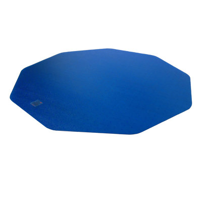 9Mat Polycarbonate 9-Sided Blue Gaming Chair Mat for Hard Floors - 38" x 39"