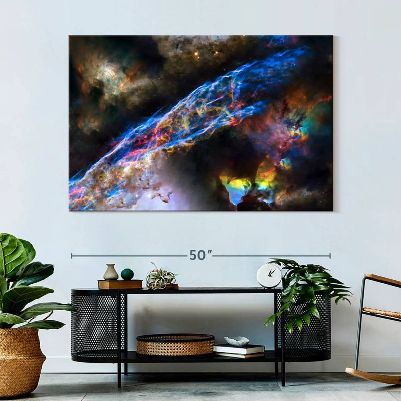 Oberle Glowing Veil Nebula, 34" H x 51" W