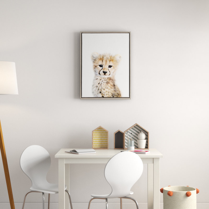 "Animal Studio Cheetah" par Amy Peterson, reproduction d'art sur toile encadrée