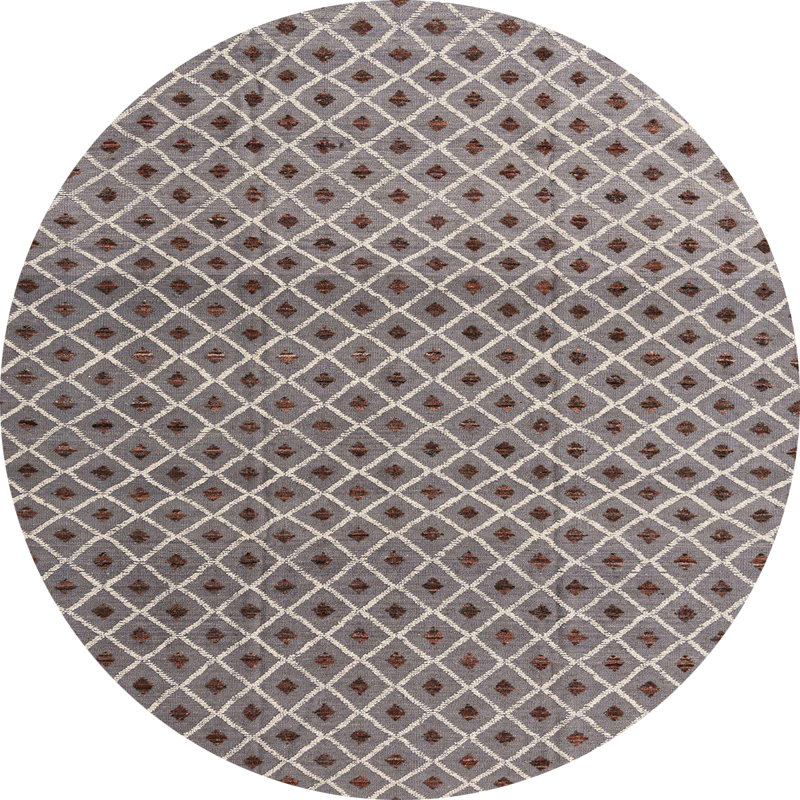 Abstract Indoor Rug, Round 6'