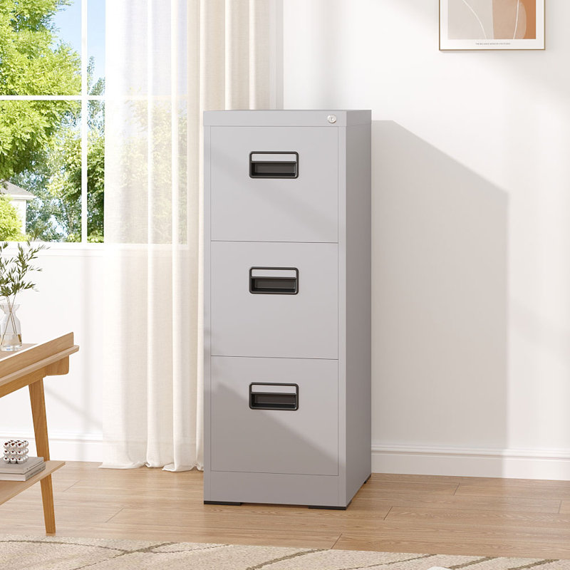Soutor 38.5cm Wide 3 -Drawer Steel File Cabinet