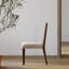 Deux chaises de table de cuisine Mid-Century modernes en bois brun