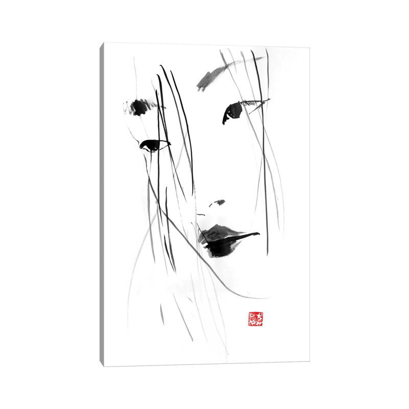 Geisha’s Hair by Péchane - Print on Canvas, Wrapped Canvas, 101.6 cm H x 66.04 cm W x 1.91 cm D