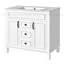 Armoire de rangement moderne avec 2 portes à fermeture douce et 2 tiroirs
