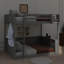 Queen Size Bunk Bed Featuring Built-In Shelves, LED Illumination, And USB Charging Socket-754666890