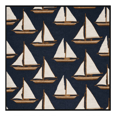  Washable Sailboats Nautical Area Rug