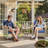 Harper 6 - Person Outdoor Seating Group with Cushions and Solar Powered Coffee Table-482057004