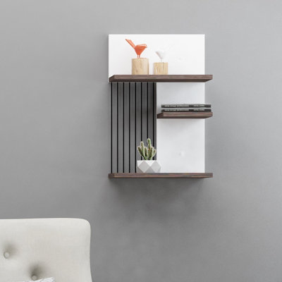 Tablette décorative 3 pièces avec tablettes réglables Abdarahman