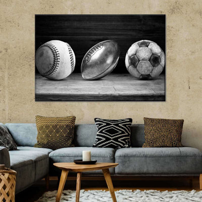 «Sport Balls» monochrome sur toile