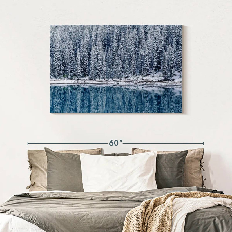 Alvord Moraine Lake Winter Reflection, 30'' H x 45'' W