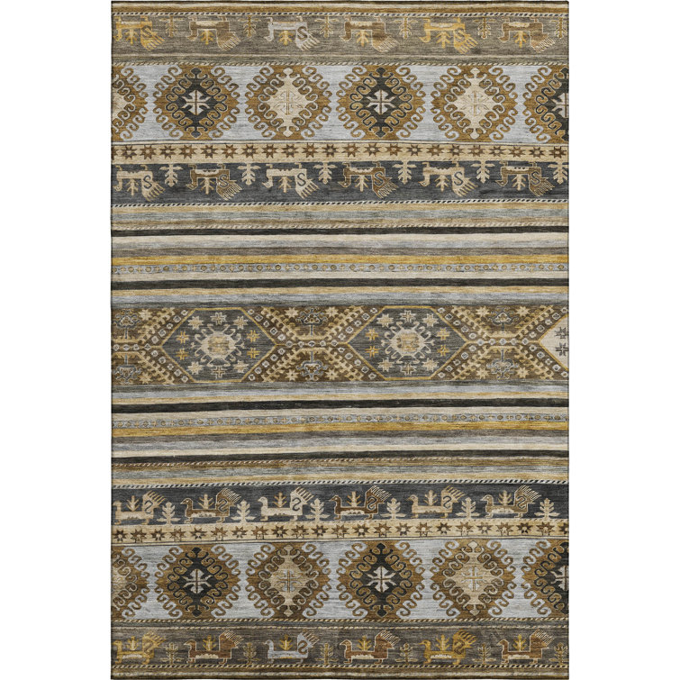 Premium Machine Washable Marasco AMF1626 Global Rug