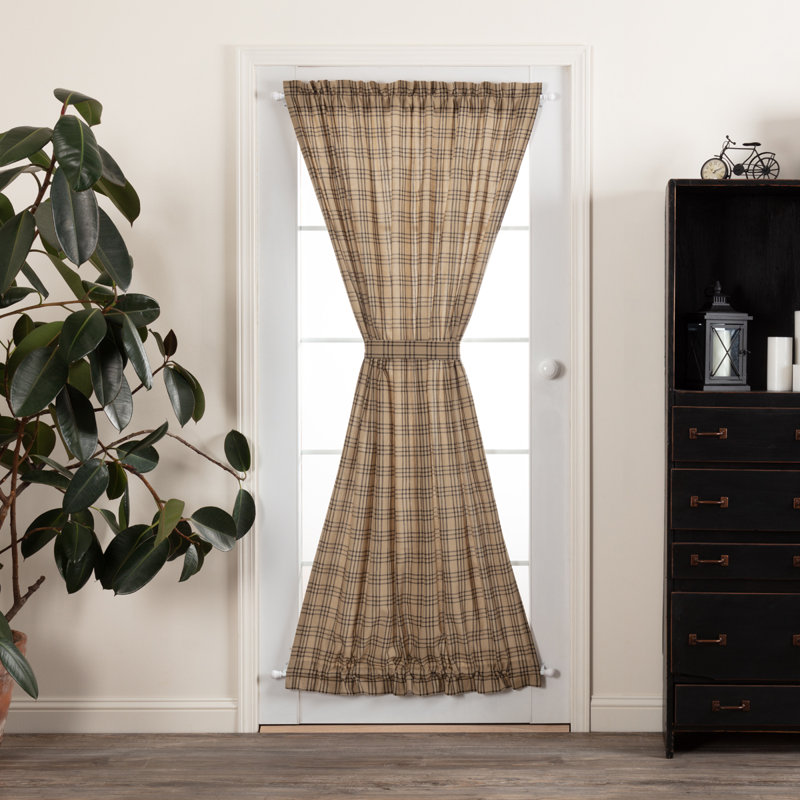 Sawyer Mill Room Darkening Single Panel, Dark Tan/Coal Black, 40" W x 72" L
