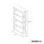 Bibliothèque étagère en X H 63,43 "x l 30"-39675089