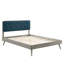 Bridgette Wood Platform Bed with Splayed Legs-1249743605-1249743592