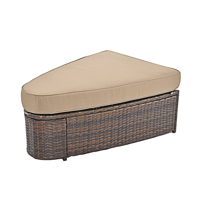 Ensemble de conversation pour patio 6 pièces, Brun, Brun