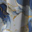 Celestial Gold And Blue Marble Pattern III - Abstract Marble Blackout Curtain - 1 Panels-107538478