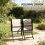 Ensemble de 2 chaises d'extérieur pliantes-714189318