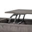 Table basse à plateau relevable U-Can avec compartiment caché, tablette ouverte et bureau réglable, brun-129016684