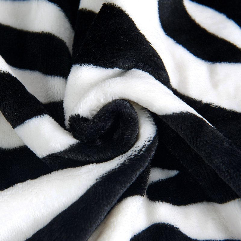 Couverture en flanelle Safari Zebra, Si
