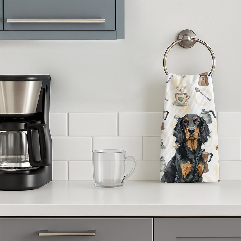 Gordon Setter Coffee Bar Kitchen Towel, Gordon Setter