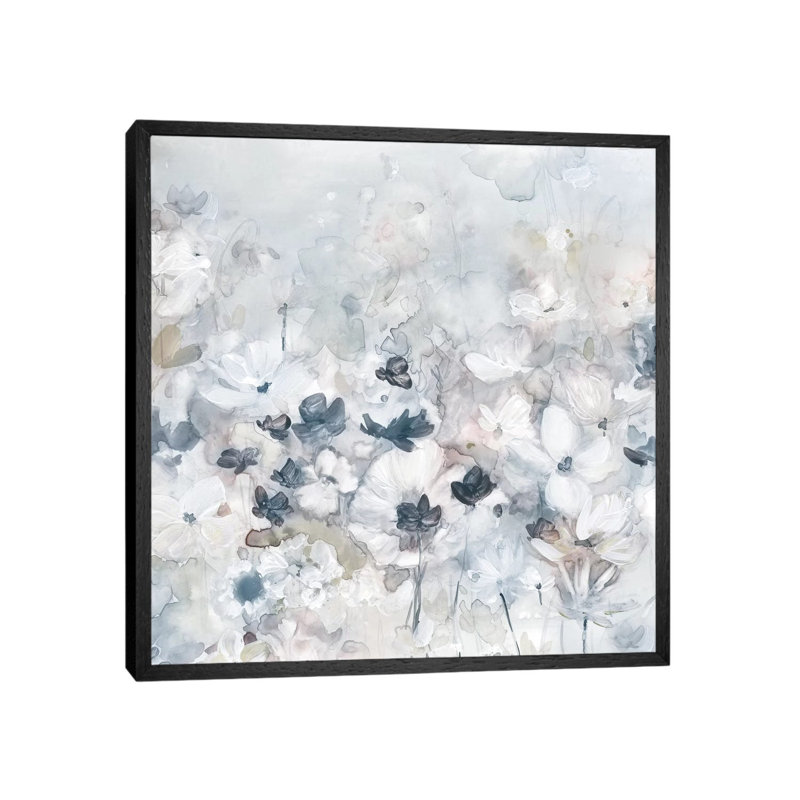 Dreamy Fields by Carol Robinson - Print on Canvas, 45.72 cm H x 45.72 cm W, Black Framed