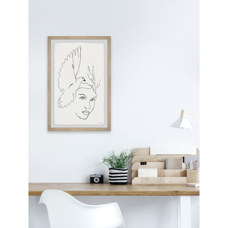 Free Bird - Single Picture Frame Painting, 30 cm H x 20 cm W x 3.81 cm D