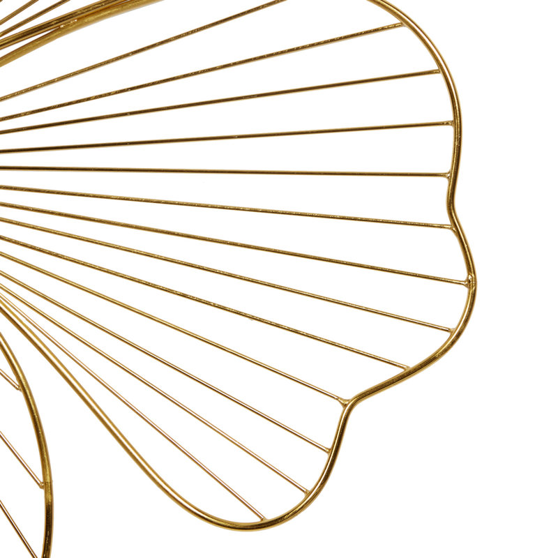 Cosmoliving By Cosmopolitan Set Of 3 Gold Metal Glam Wall Decor, 19", 21", 26"