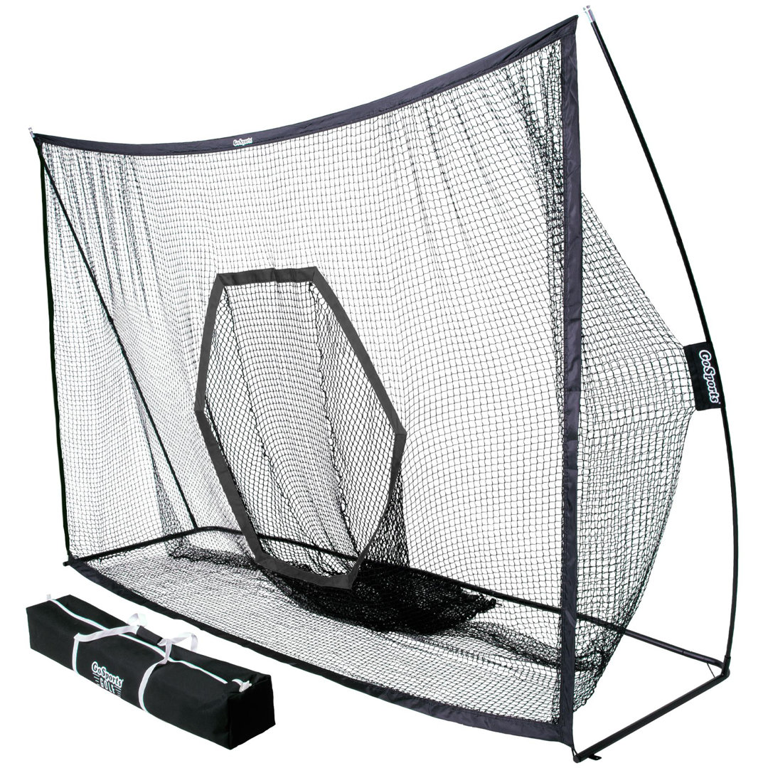 GoSports 10 ft x 7 ft PRO Golf Practice Hitting Net - Personal Driving Range for Indoor or Outdoor GoSports