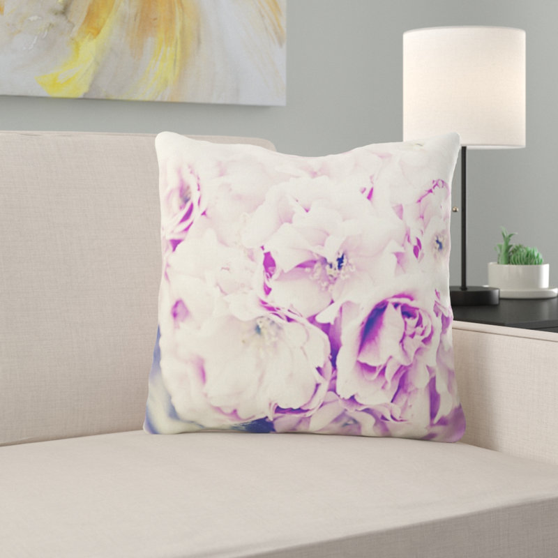 Coussin décoratif fleurs bouquet