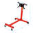 Steel Rotating Engine Stand, Vehicle Motor Block Cradle with Adjustable Head for Mechanics, Red