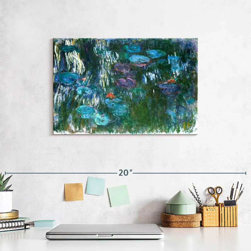 Water Lilies 1916-1919, H 8 po x l 12 po