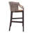 Morency Transitional Bar Stool - Mahogany Frame with Textured Rattan Backrest & Foam Cushion-417661970-417661973