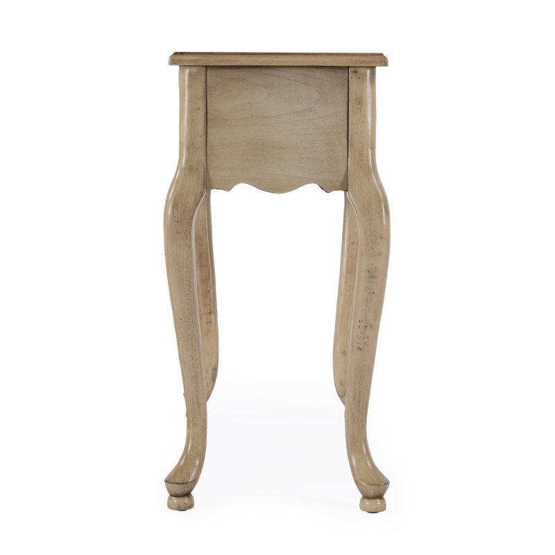 Croydon One Drawer with Pullout Side Table, Olive Ash Burl