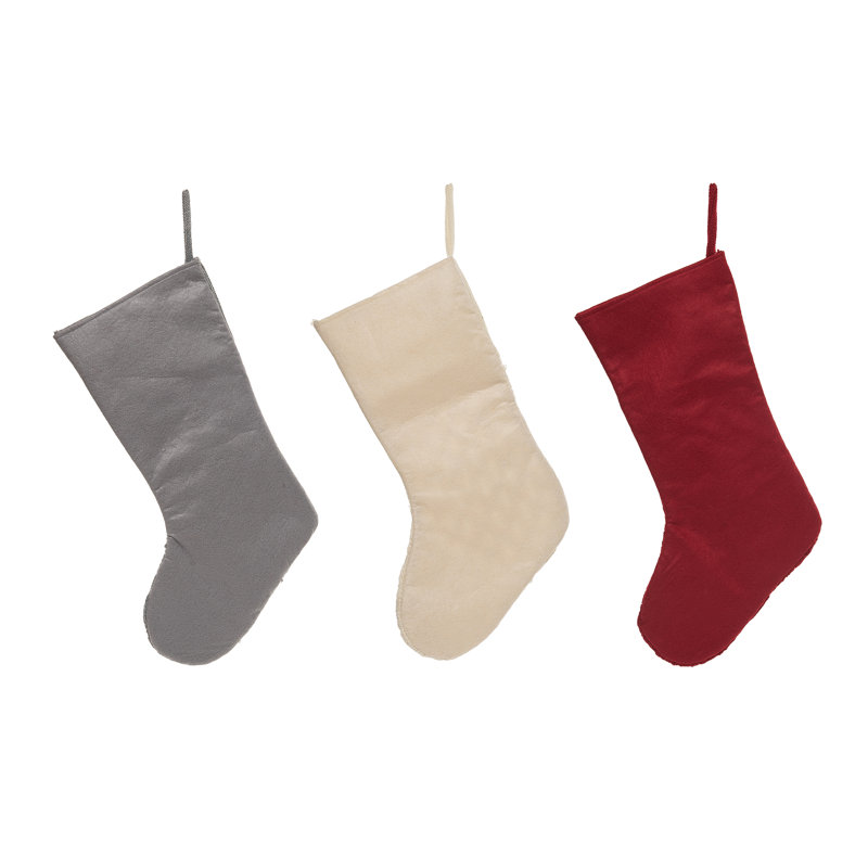 Ensemble de 3 chaussettes de Noël Transpac